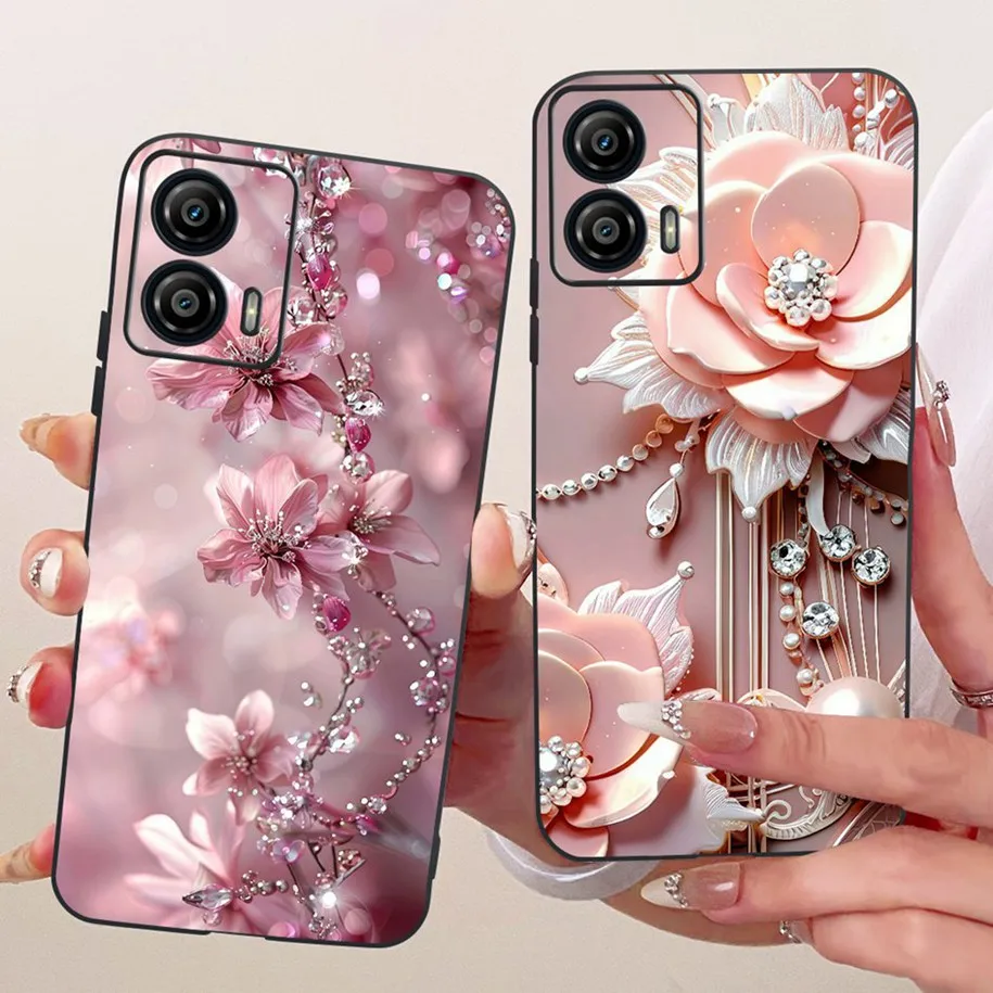 Stylish Butterfly Flower Soft Silicone Phone Case Cover