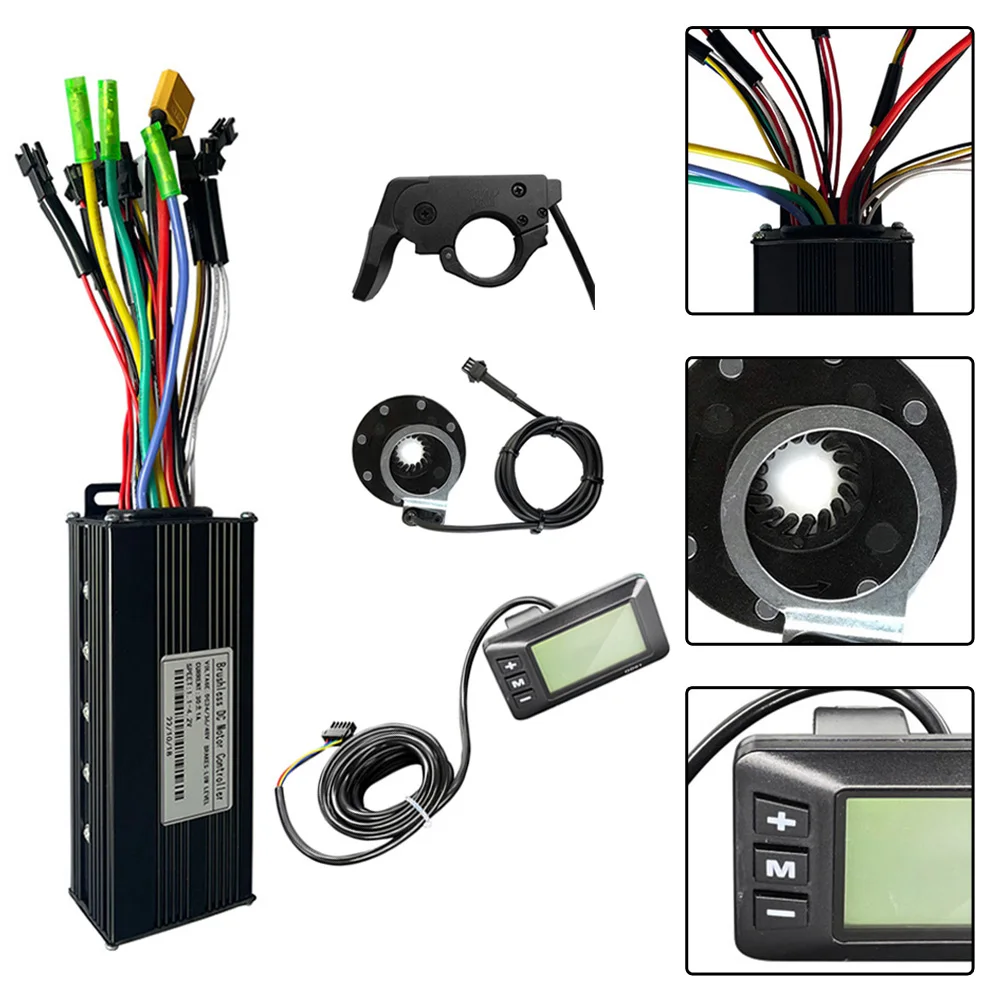 

Power Up Your Ride with 36/48V Sine Wave Controller Set + GD01 Display + Throttle + 8 PAS for MTB and Bicycle Use