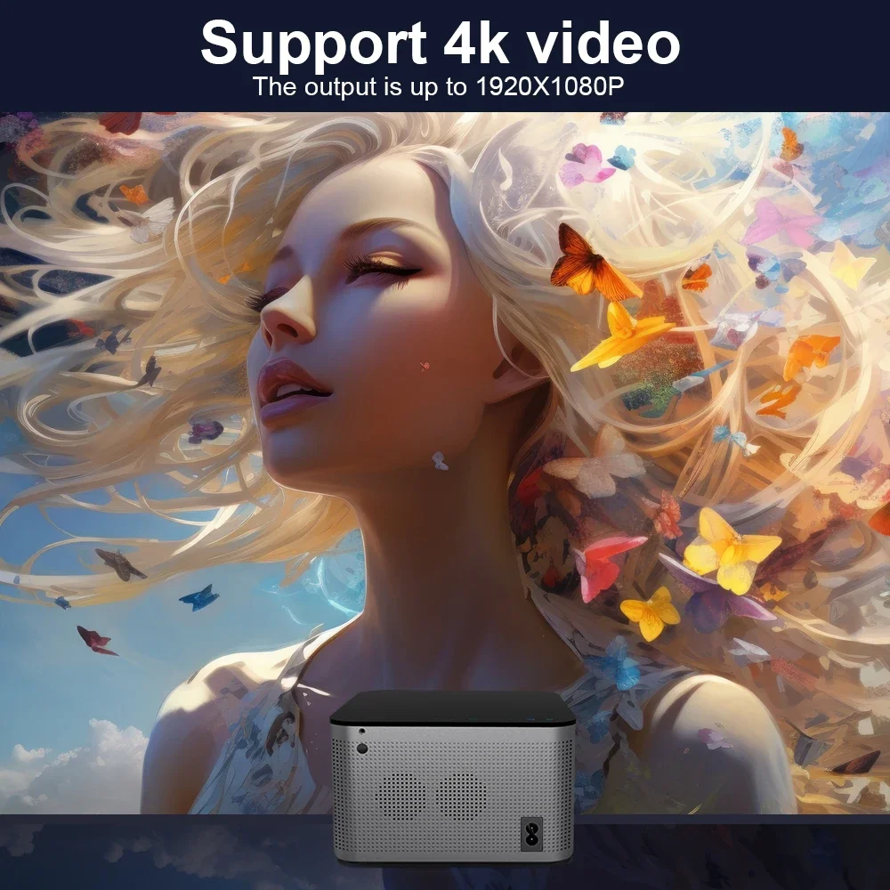 Magcubic Android 11 4K Smart Projector 580ANSI 1920*1080P Full HD Wifi6 BT5.0 Allwinner H713 Voice Control Home Cinema Theater portable projector