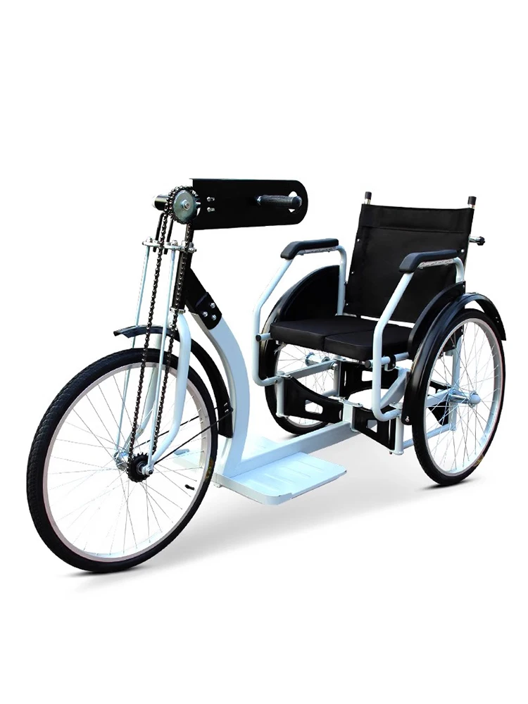 Auto pieghevole leggera per triciclo a mano per esercizi di riabilitazione per il trasporto di disabili anziani domestici - immagine 5