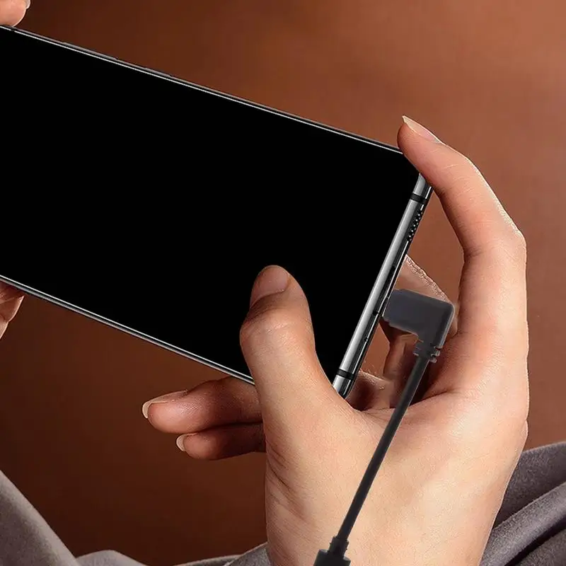 USBA To USBC Adapter Right Angle USB Male To USB C Female Cable Adapter 5Gbps Fast Stable Transmission HD Video Audio Data