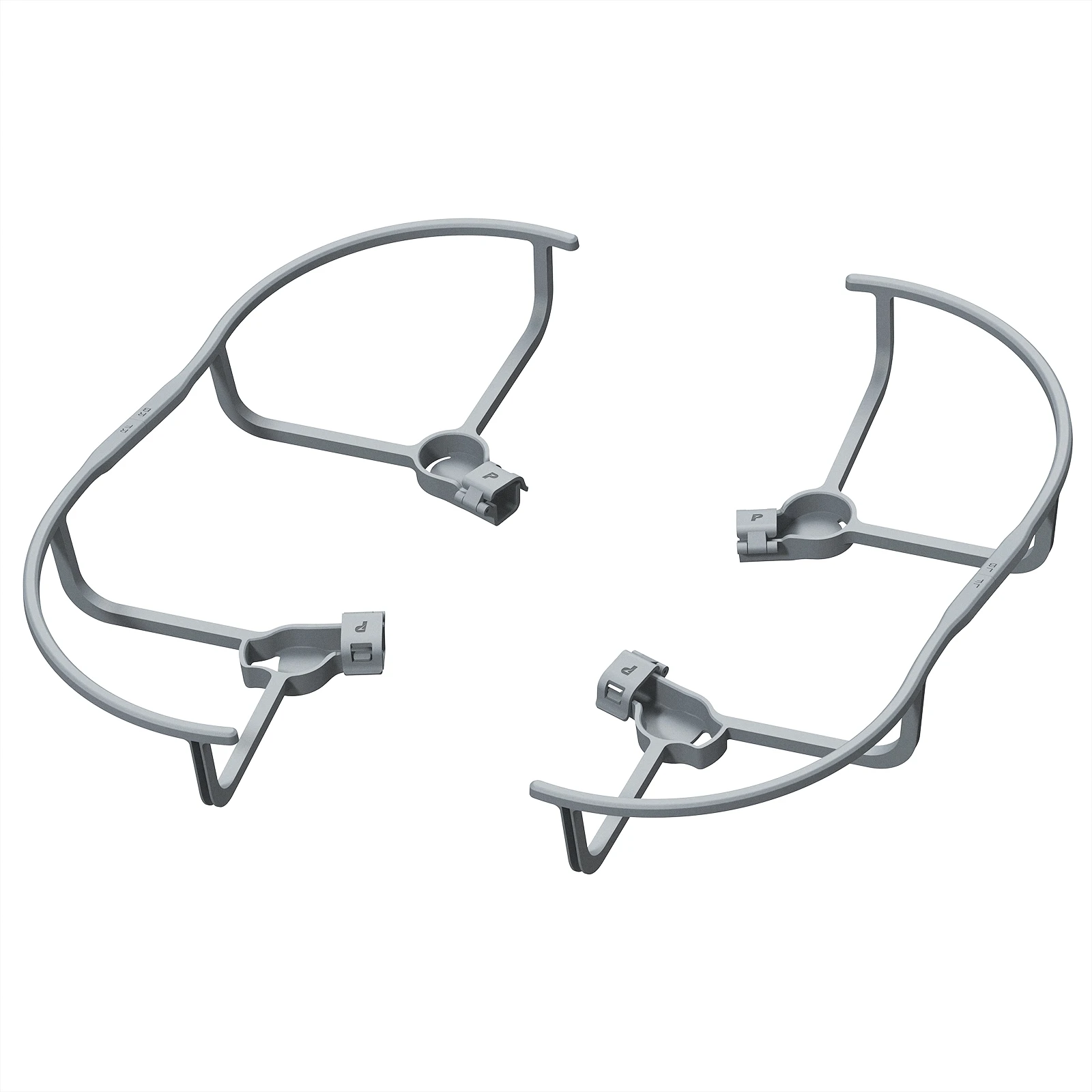 Achetez Protection d'Hélice Compatible Potensic ATOM LT SE 2 - Gris Clair posée sur une surface plane, vue latérale