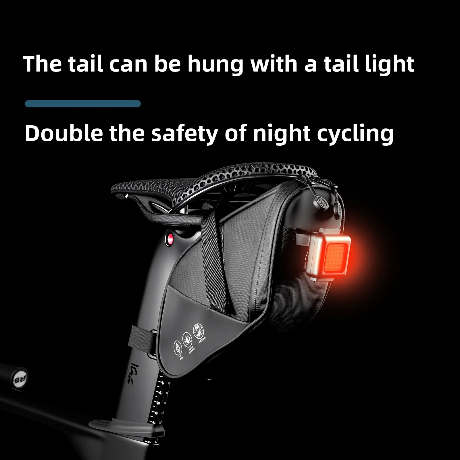 Bicycle Bag Shockproof Bike Saddle Bag Tail Refletive Rear Large Capatity Seatpost MTB Bike Accessories