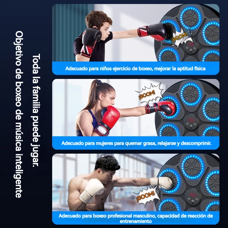 New Music Boxing Machine Smart Bluetooth Wall Mounted Music Boxing Trainer Gym Home Electronic Boxing Target Punching Equipment 3