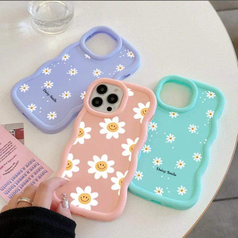 Daisy Flowers Candy Color Soft Phone Case Cover