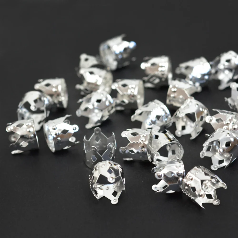 100Pcs ݼ Ӹ  Dreadlock  ũ ߰  Ŀ Ŭ ׼  Ŀ 극̵  12x10mm