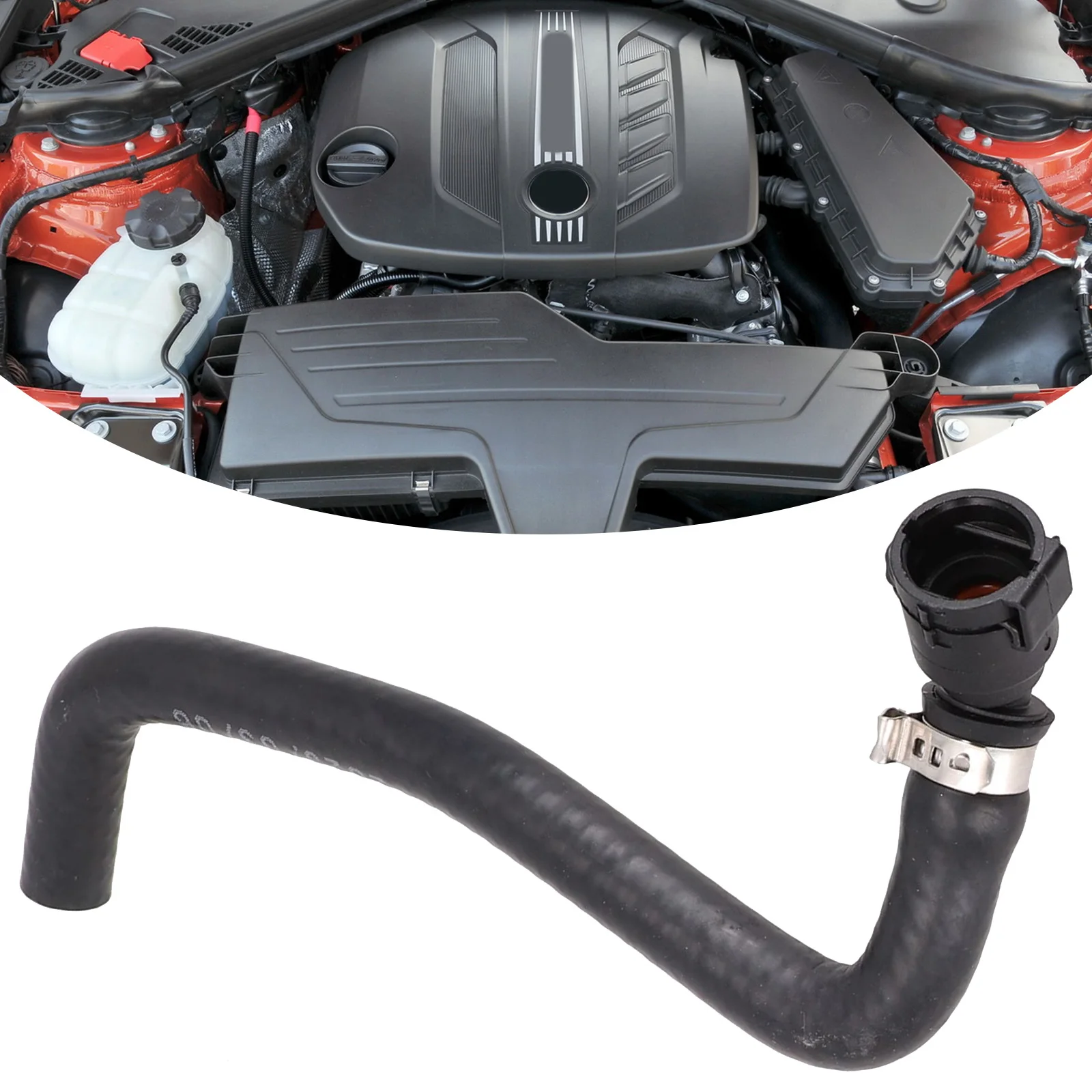 

Прочный шланг радиатора охлаждающей жидкости двигателя 17127596831, аксессуары, черный водяной шланг для BMW F22 F23 F30 F31 228i