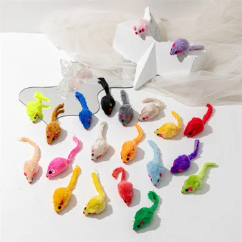 Whimsi Tail Rainbow Mouse Toy 1