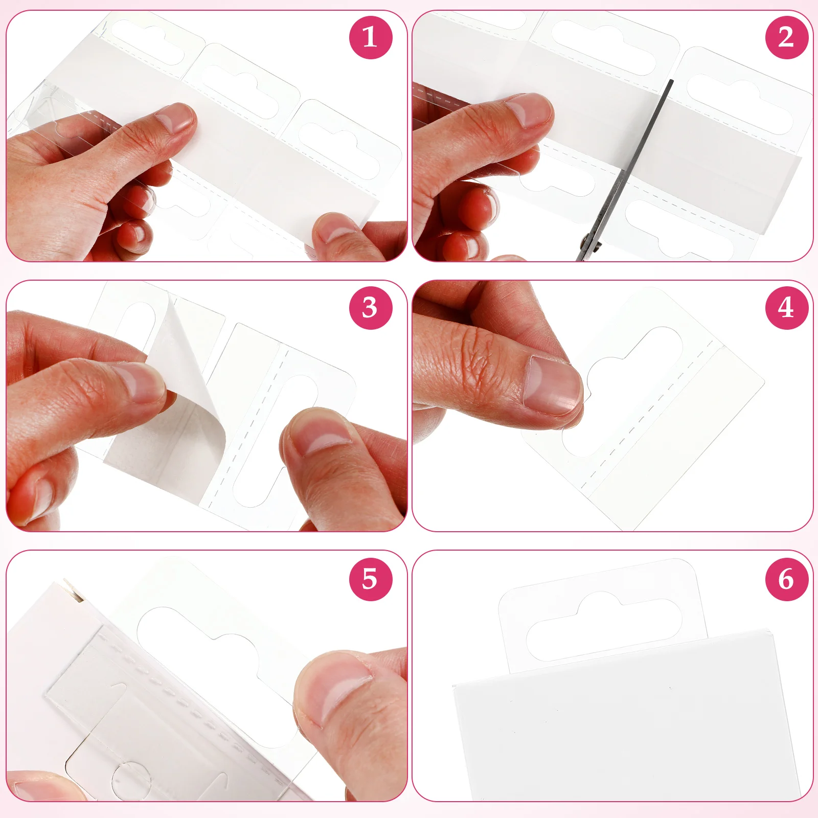 220 Pcs Clear Sticky Tabs Plastic Hooks Self Adhesive Display Hanging Tags For Retail Store And Home Use Hang Tags Retail