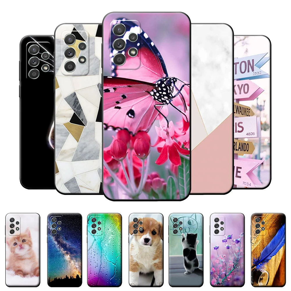 Per Samsung A52S Custodia 5G Galaxy A52 4G Tpu Fashion Marble Case Per Samsung A52 A52S 5G Cover Posteriore Protettiva In Silicone Shell