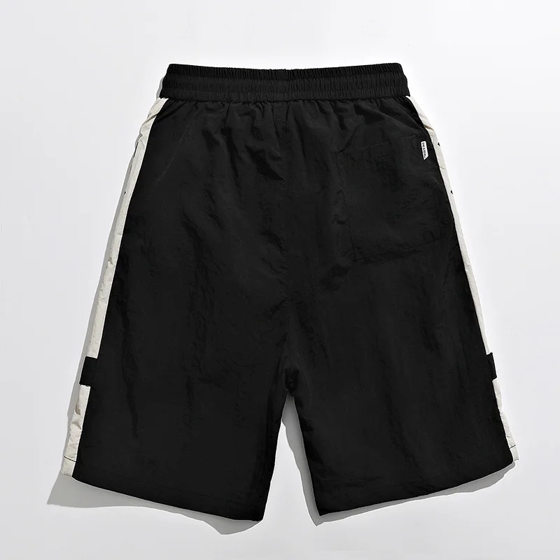 High Street Men's Shorts Summer Patchwork Trendy Style Wide Leg Pants Sweatpants Harajuku Joggers Basketball Sports Casual Pants