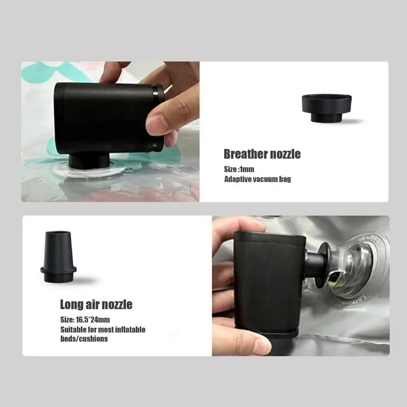 Electric Air Pump Inflator Battery Rechargeable Air Compressor Portable for PVC Boat Mattress Inflatable Swimming Pool Raft Bed air pump