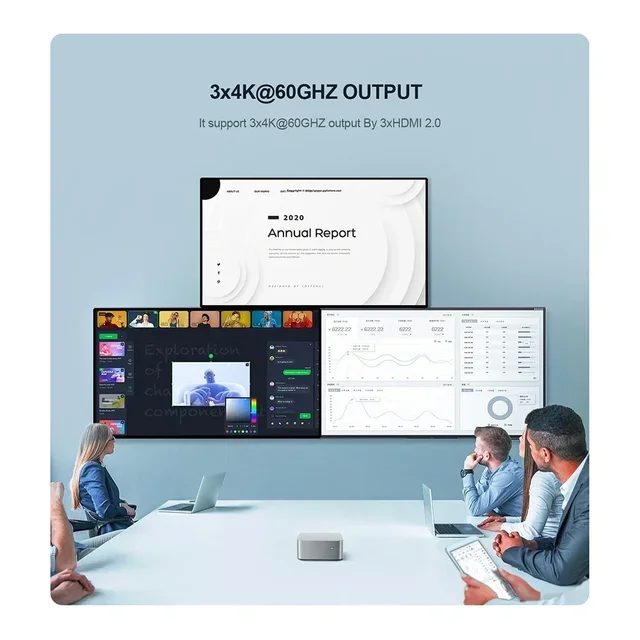 엔터프라이즈급 성능을 경험하세요: 인텔 셀러론 샤트리 T8 플러스 미니 PC로