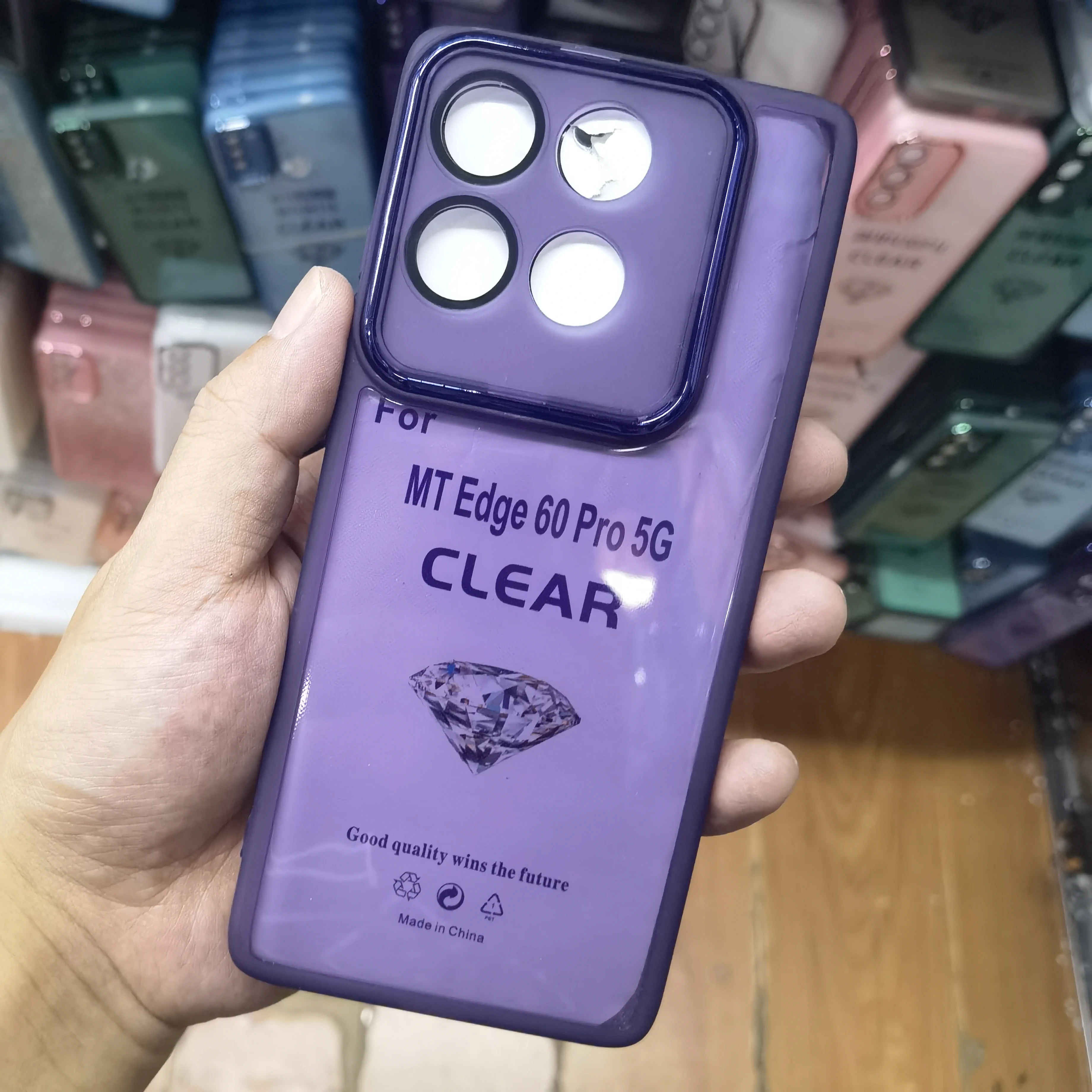 Transparent TPU Soft Case with Camera Lens Protector
