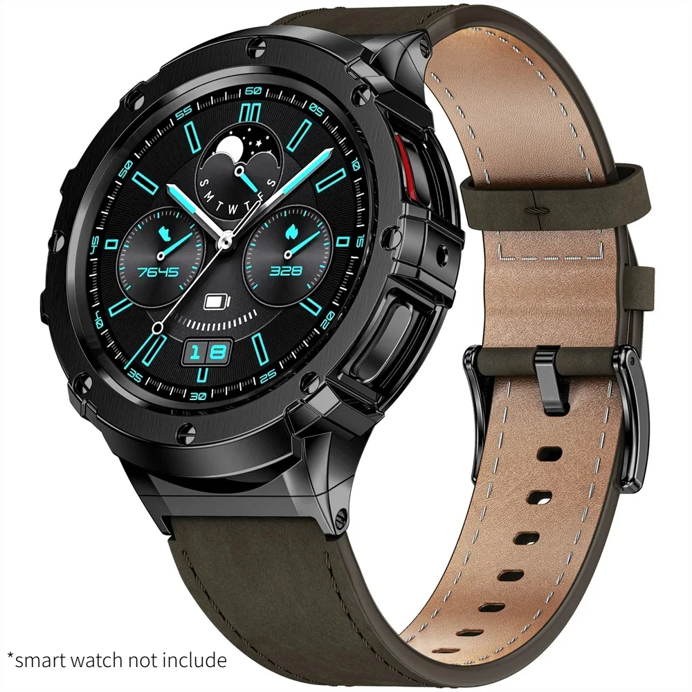 Sleek Stainless Steel Watch Band and Protective Case Bracelet Accessories