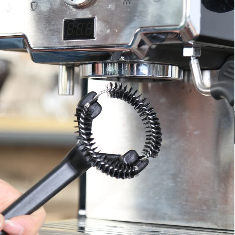 coffee cleaning brush 51/58mm Coffee Machine Brush Cleaner Removable for Espresso Group Head Semi-automatic Kitchen