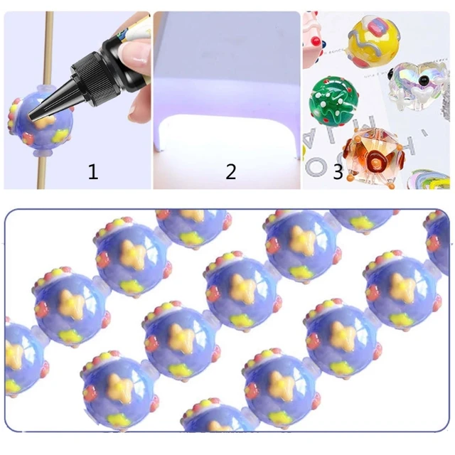 TINYSOME DIY Hand-Painted Beads Pigment Fast Drying Epoxy Resin Paint Color  Pigment Jewelry Making Gel for Making Painting Crafts