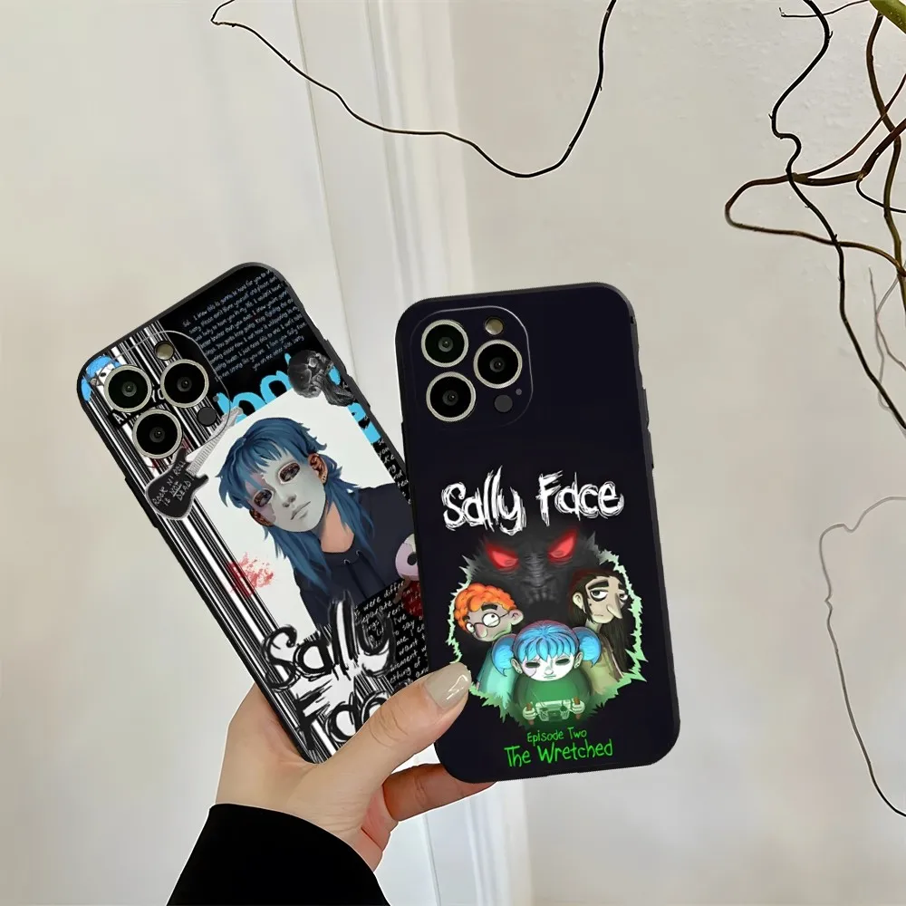 Game Sally Face Phone Case For Iphone 13Promax 15 11 13 14 Pro Xs Max Mini Xr X 7 8 6 6S Plus Shell Coque