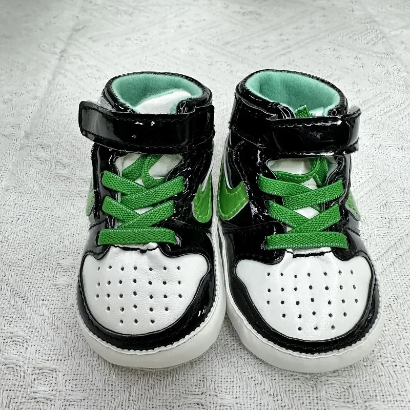 Trendy High-Top Casual Sports Shoes for Infants Fashionable First Steps Walking Footwear for Boys and Girls Aged 0-18 Months 5