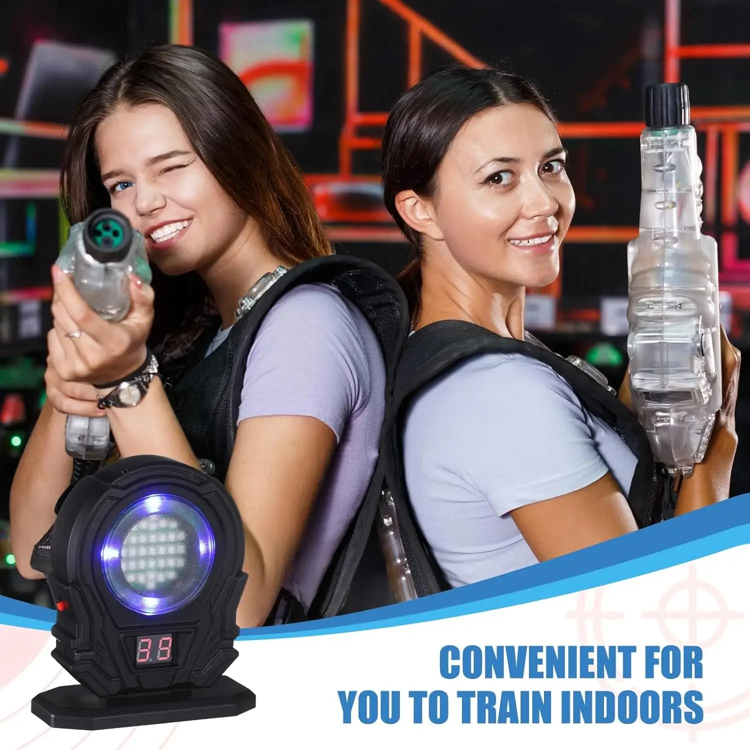 Infrared Induction Electronic Scoring Laser Target Color Sensitive Shooting Practice with Sound Effects Training Toy Equipment