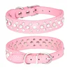 Pet collars for small dogs, pet collars, rhinestone PU collars for cats and dogs, adjustable to prevent pets from being lost 5