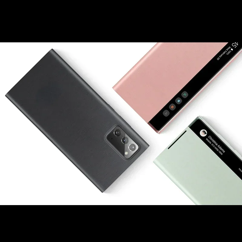 Mirror Smart View Case for Galaxy Note 20 Flip-Free Answering Cover For Samsung Note20 Ultra 5G Mirror Flip Cover EF-ZN985 4
