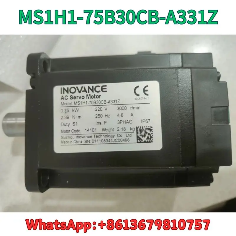 

second-hand Servo motor MS1H1-75B30CB-A331Z test OK Fast Shipping