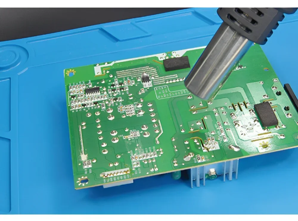 Adsorption Lötmatte Plattform Magnetische Isolierung Arbeitsmatte Hitzebeständige blaue BGA Lötstation Silikon Reparatur Pad – Detail 8