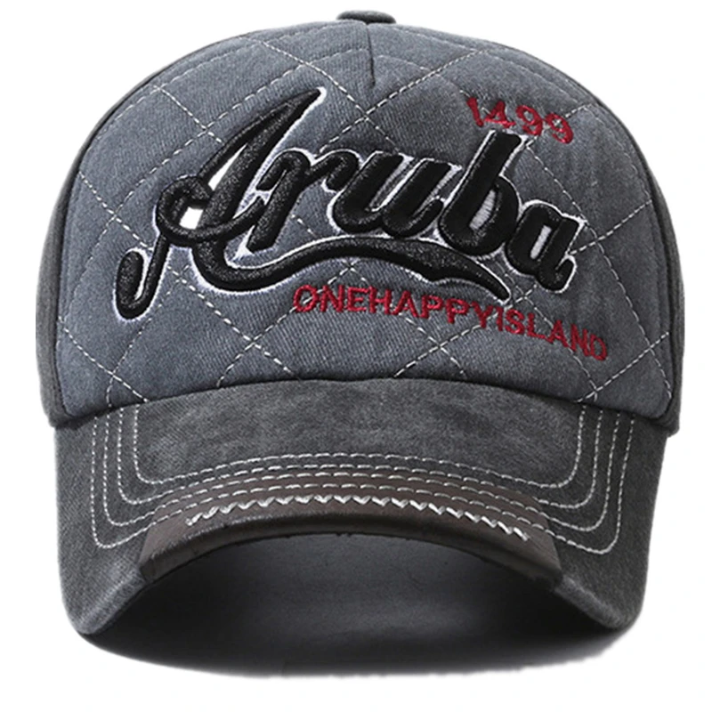 New Unisex Retro Style Baseball Cap Letter Embroidery Cotton Cap