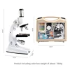 Magnification 1200 x large microscope set for primary school students science experiment teaching educational children toy gift 6