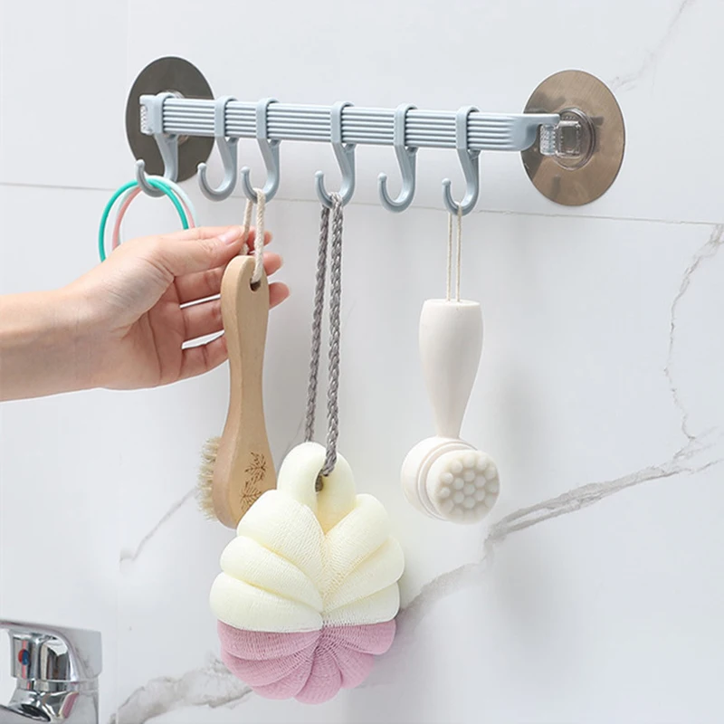 6pcs-set-Bathroom-Organizer-Hook-Bathroom-Accessories-Sucker-Vacuum ...