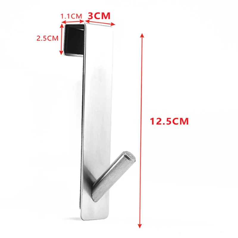 Stainless Steel Over Glass Door Shower Towel Rack S-Shape Bathroom Bathrobe Hanger Holder Hooks multifunctional hooks shower towel rack heavy duty hooks