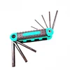 8 in 1 Folding Allen Wrench Set Metric Allen Key Set Tool Or Folding Tamper Proof Torx Key Set Portable Star Wrench Kit 2