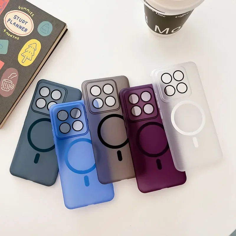 Transparent Shockproof Case with Lens Protection and Magnetic Magsafe Compatibility