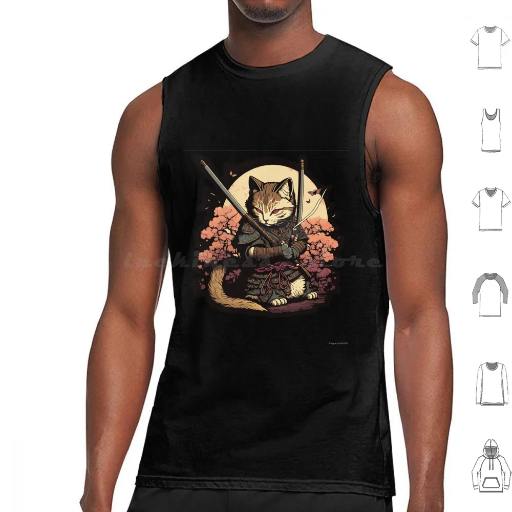 Catana The Cat Canotte Gilet Senza Maniche Catana Design Catana Comic Design Catana Love Comic Design Catana Illustration
