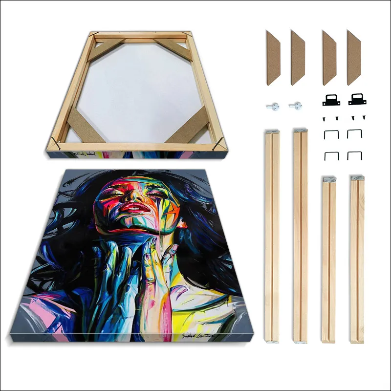 Photo Frame Handmade Wooden Frame Panel Kit Diamond Image Poster Advertising Canvas Painting Size Factory Export photo frame,wood canvas frame,wood photo frame,wood frame,wood picture frame,art frames
