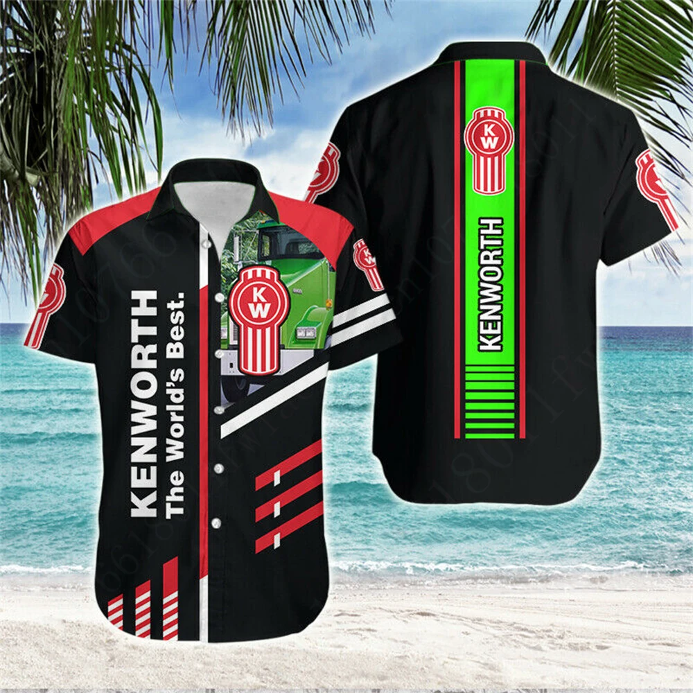 

Kenworth Casual Shirts And Blouses Unisex Clothing Harajuku Shirts For Men Women Luxury Button Cardigan Anime Oversized T-shirt