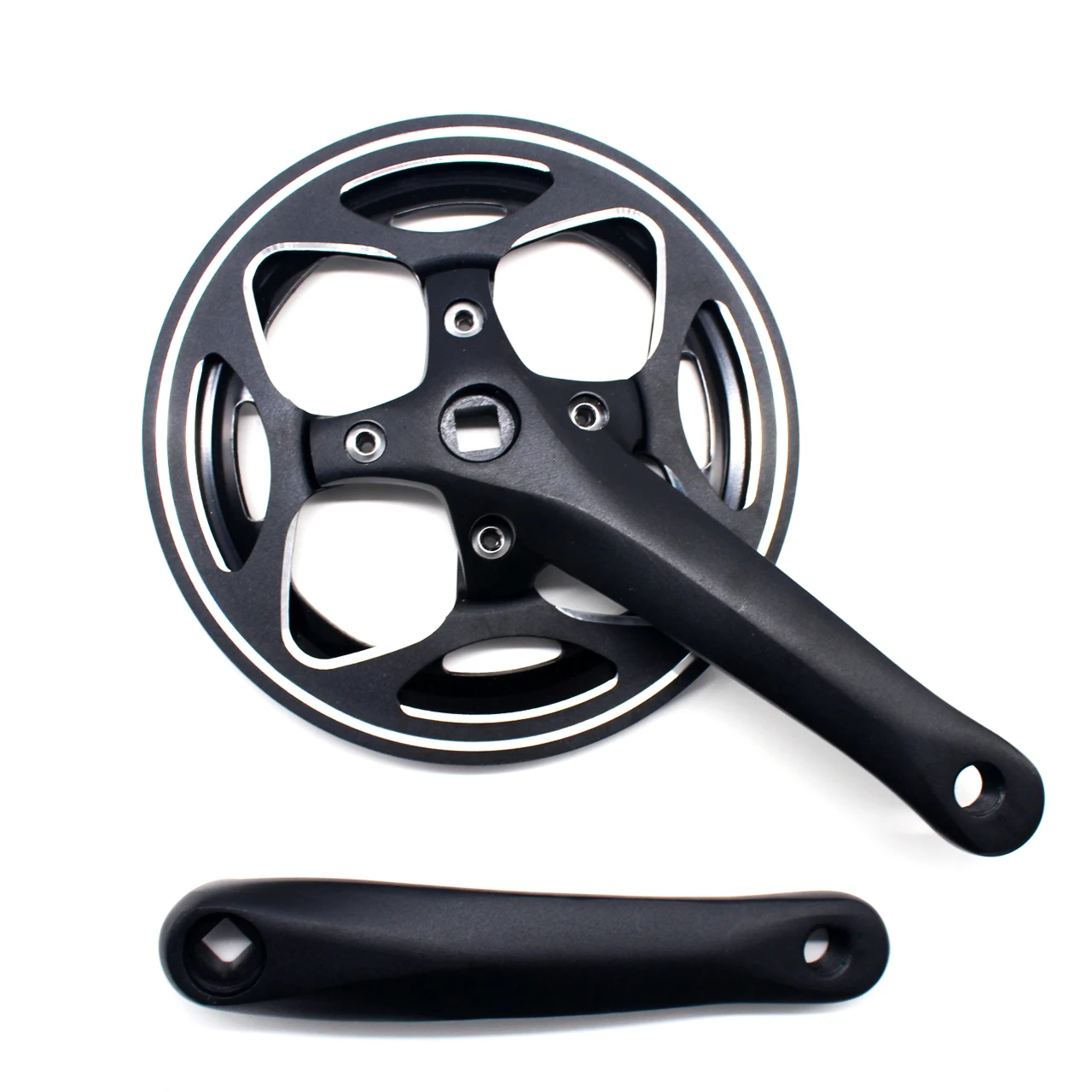 Fiets Crank Tandwiel 44T Vierkant Gat Crank Tandwiel 44T Stalen Plaat Crank Tandwiel, 44T Vierkant Gat Crank Tandwiel 170mm Mountainbike Kettingblad Fiets Crankstel Set voor