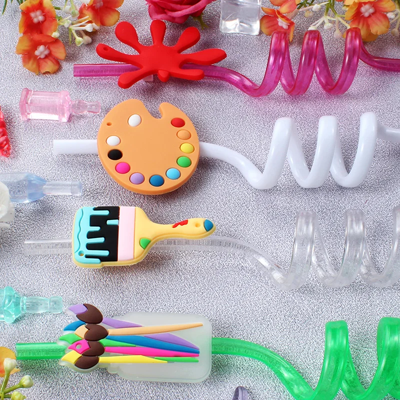 Spiral Art Reusable Straws for Student Parties and Campus Gatherings