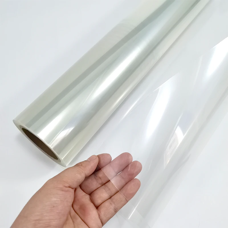 A3 사이즈 롤 광택 크리스탈 PET 투명 사진 콜드 라미네이션 필름 31cm x 50m, 공장가
