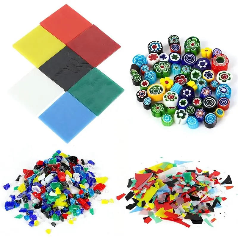 3 Bags /84G COE90 Dichroic Glass Scrap Assorted Fusible Glass Fusing Microwave Kiln For Jewelry Making Supplies