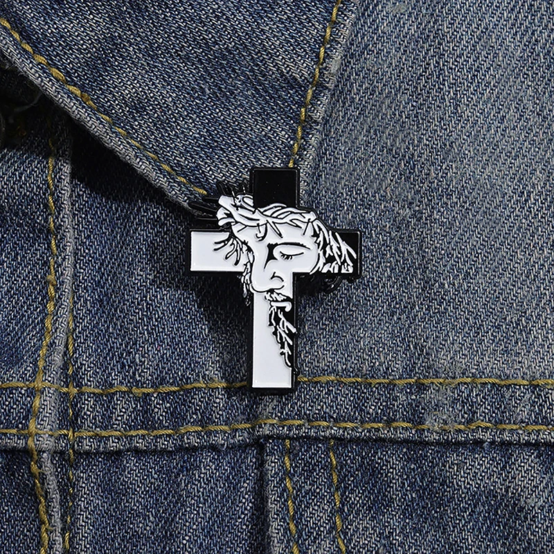 

Эмалированные булавки с крестом, на заказ, христианская религия, неувядающие броши, значок на лацкан