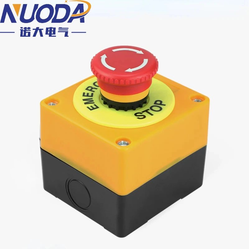 Аварийная остановка, самоблокирующийся кнопочный переключатель, Грибовидная головка, красный знак NO + NC AC660V/10A с коробкой