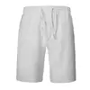 Cotton Linen Shorts Men Five-point Sports Short Breathable Simple Pants Summer Thin Casual Shorts Solid Color Elastic Pant 4