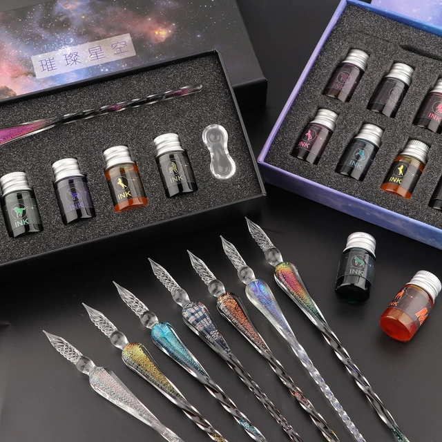 Glass Pen and Ink Set