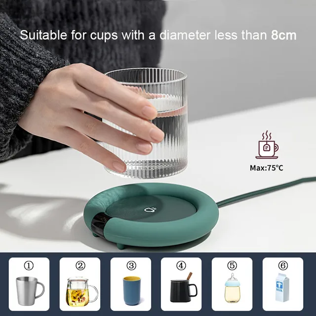 Neue Kaffee Becher Wärmer für Home-Office Schreibtisch Verwenden Elektrische Getränke Tasse Wärmer Heizung Untersetzern Platte Pad für Kakao Tee wasser Milch – Bild 2