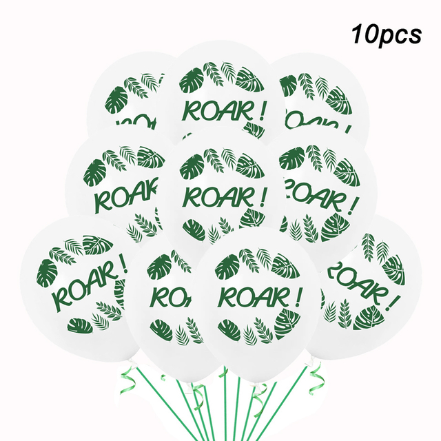 12inch Dinosaur Latex Balloons Tropical Jungle Wild Animal Confetti Balloon Birthday Baby Shower Party Decoration Supplies