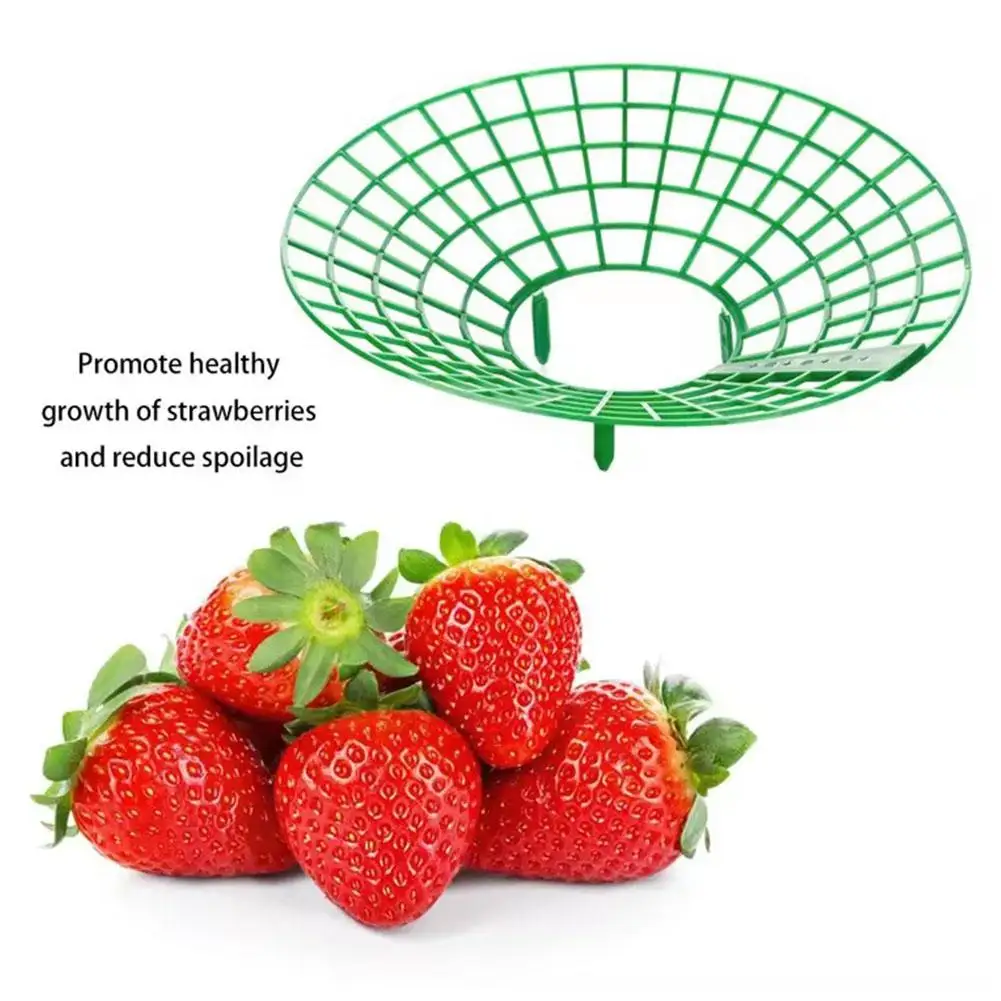 

10pcs Strawberry Support Cultivation Frame Gardening Plastic Home Fruit Garden Support Anti-rot Tray Planting Tools Pots Ho J6S0