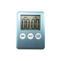 Magnetic LCD Digital Kitchen Timer with Loud Alarm (Blue)