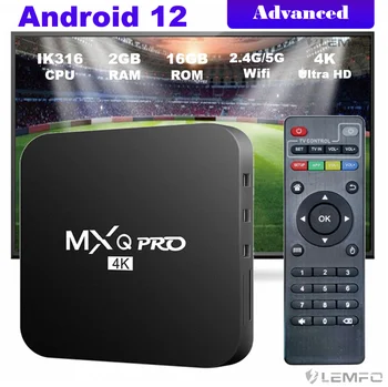 Advanced MXQ PRO TV Box Android 12 WIFI6 4K HD H.265 3D Video Media Player Family Theater For Netflix YouTube TV Set Top Box
